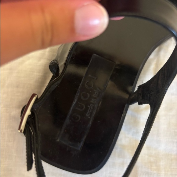Vintage Gucci black rubber sandals Women’s 9.5 - Picture 3 of 11